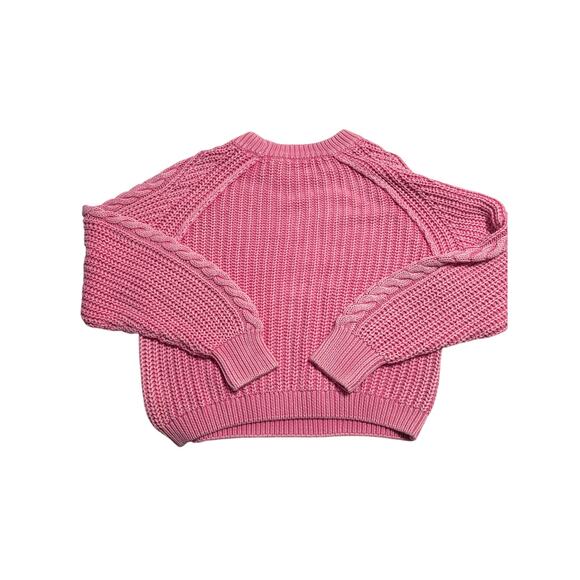Free People Frankie Cable Sweater pink small - Picture 4 of 9